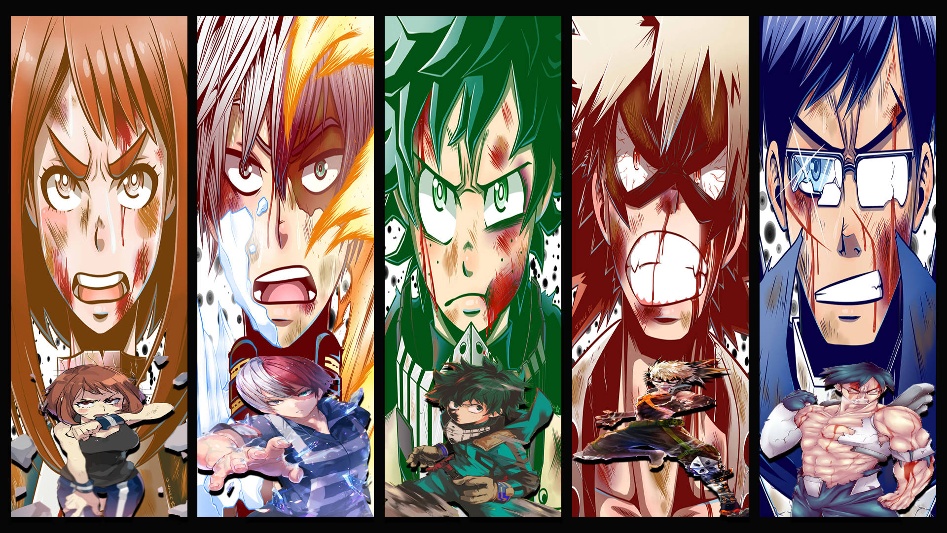 My Hero Academia, 4K, anime characters, Full HD Desktop Wallpaper