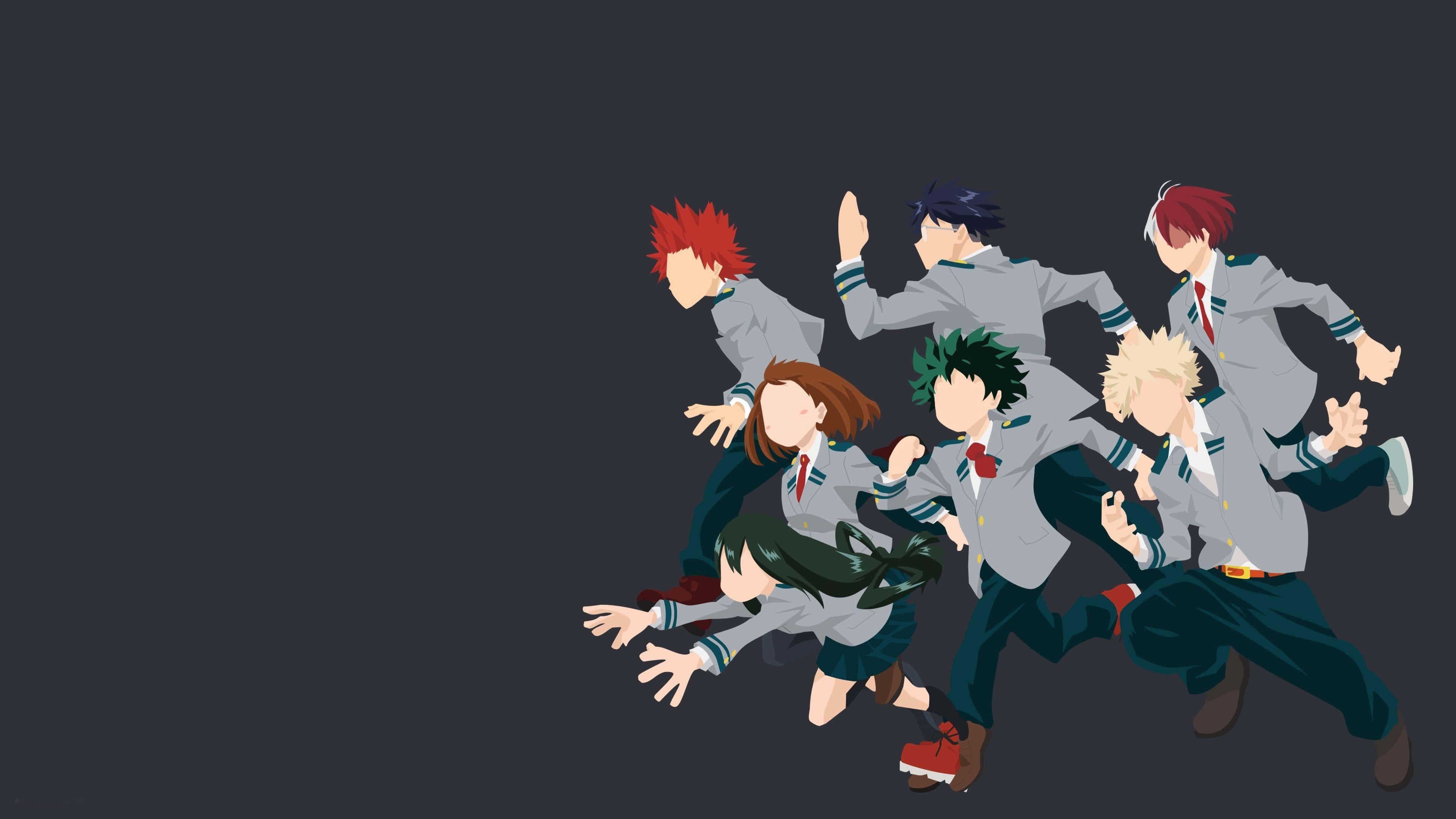 My Hero Academia, anime characters, school uniforms, 4K Desktop Wallpaper