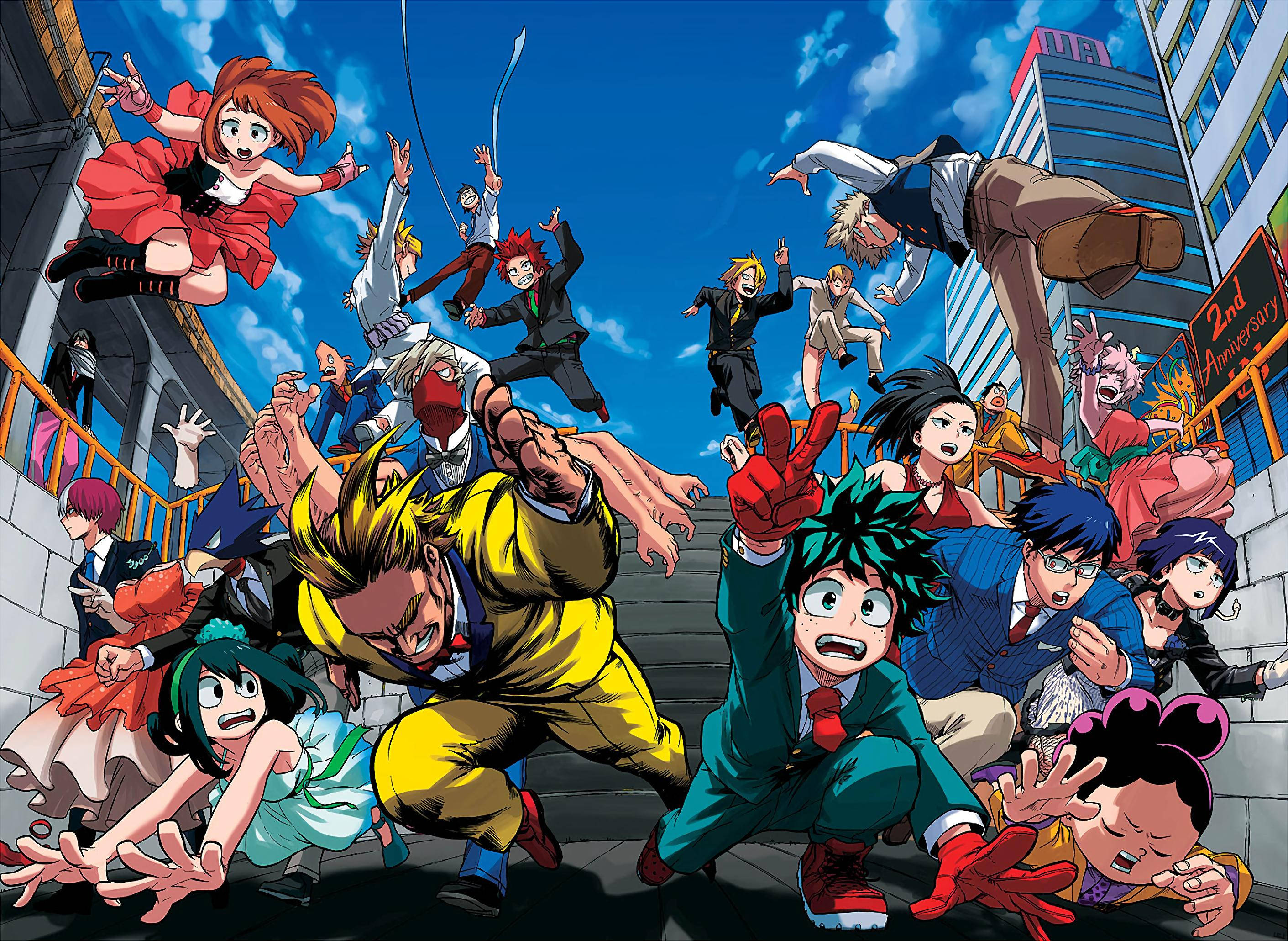 My Hero Academia, 4K, characters, 2K Desktop Wallpaper