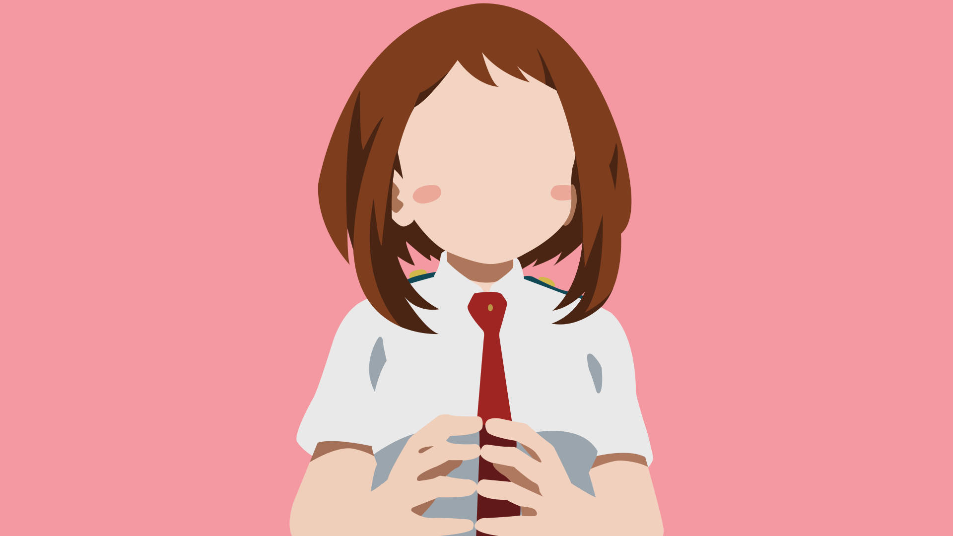 My Hero Academia, brown hair, red tie, Full HD Desktop Wallpaper