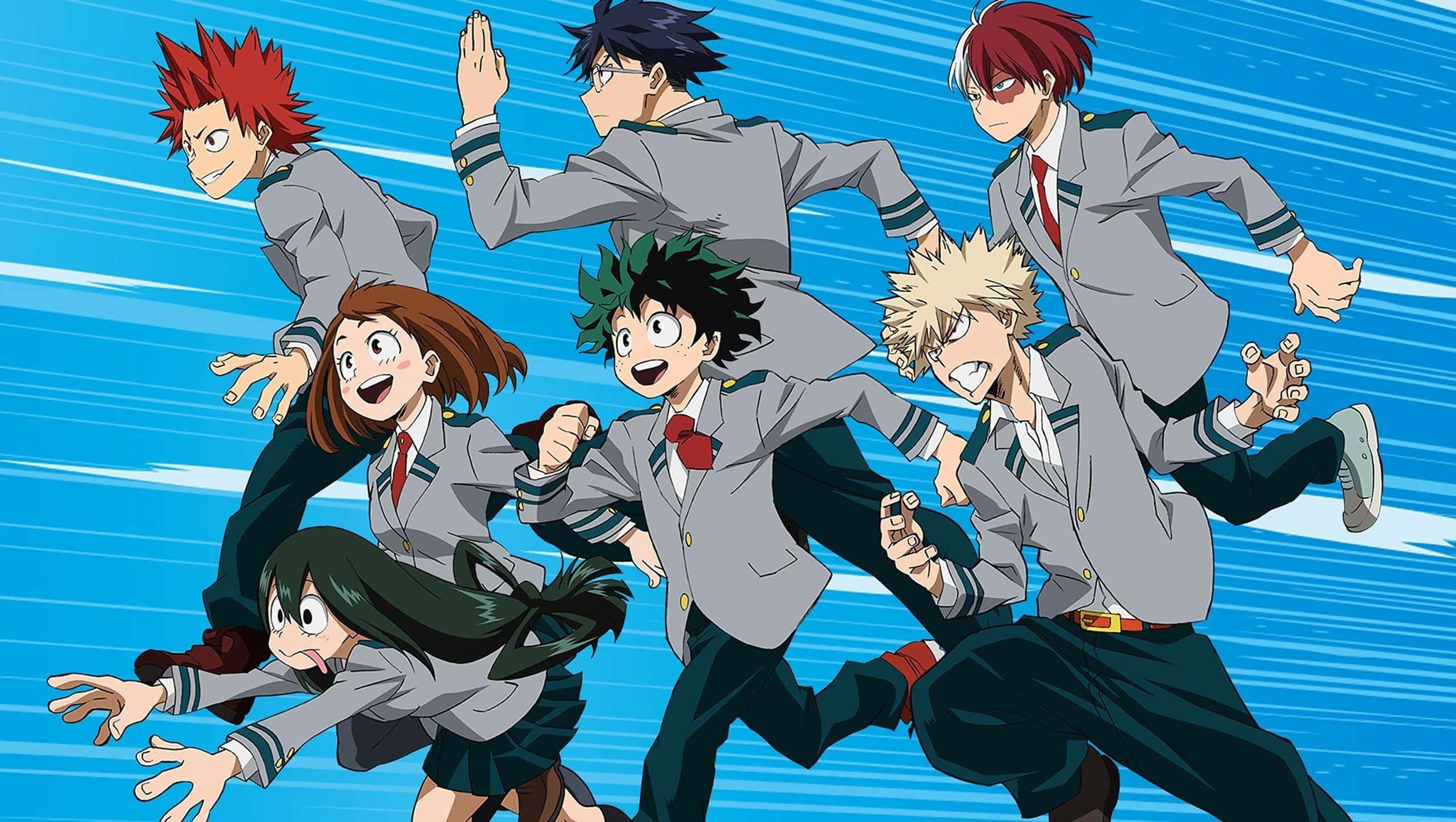 My Hero Academia Anime, anime students, school uniforms, Full HD Desktop Wallpaper