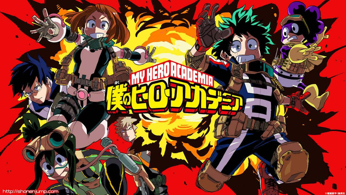 My Hero Academia, anime, fiery explosion, SD Desktop Wallpaper