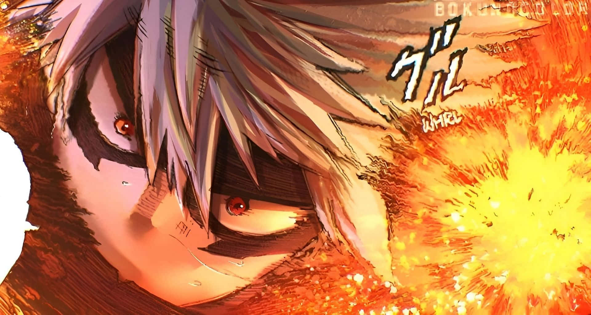 My Hero Academia, Bakugo, spiky hair, Full HD Desktop Wallpaper