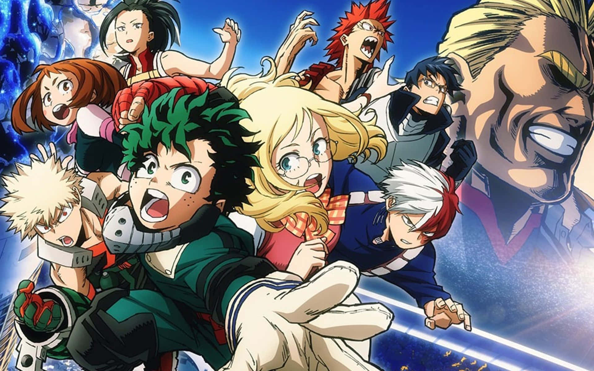My Hero Academia, iPad, anime characters, Full HD Desktop Wallpaper