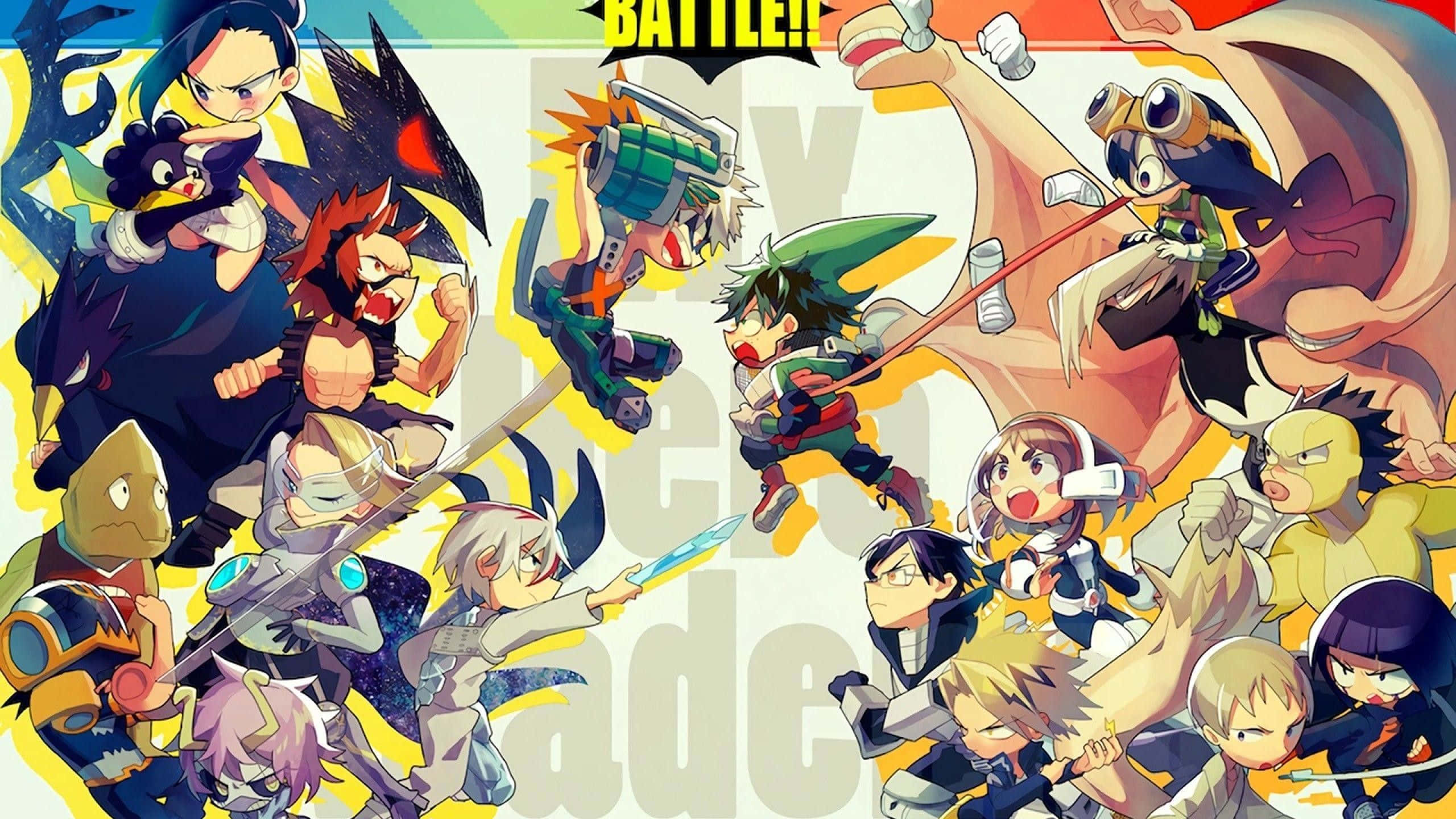 My Hero Academia, iPad, anime characters, 2K Desktop Wallpaper