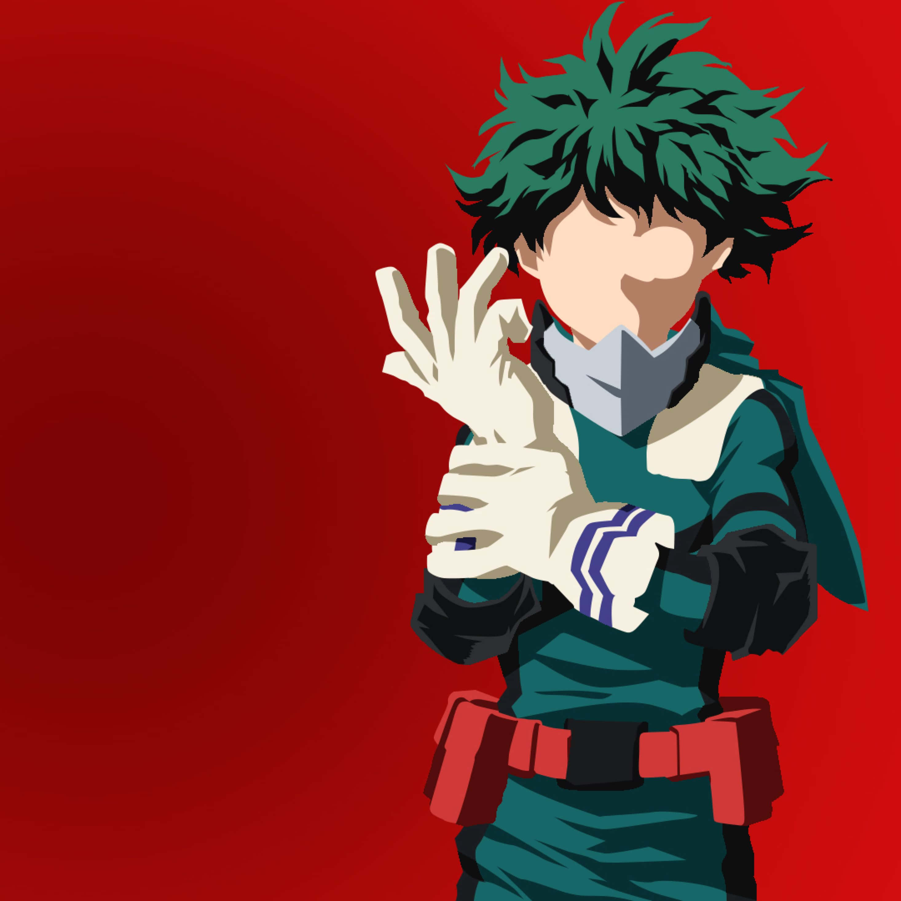 My Hero Academia, iPad, green spiky hair, 2K Desktop Wallpaper
