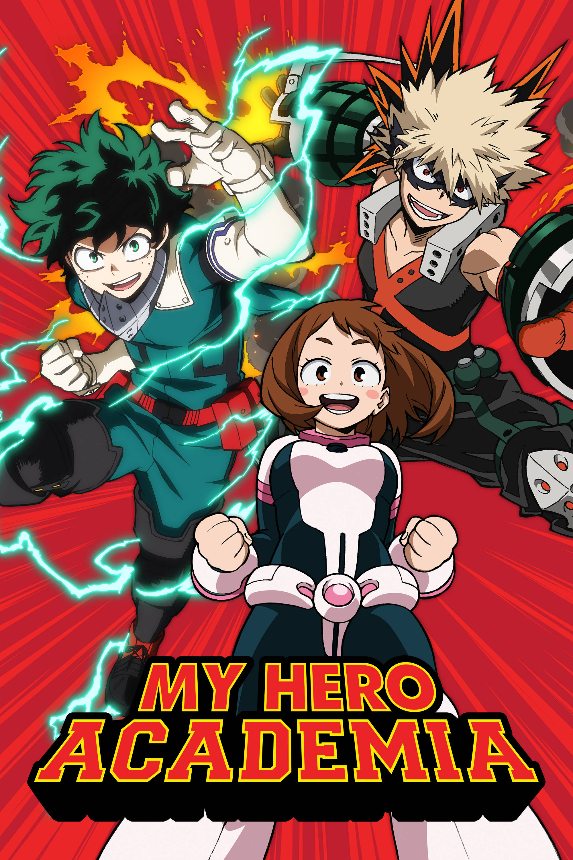 My Hero Academia Logo, red, anime heroes, 2K Phone Wallpaper