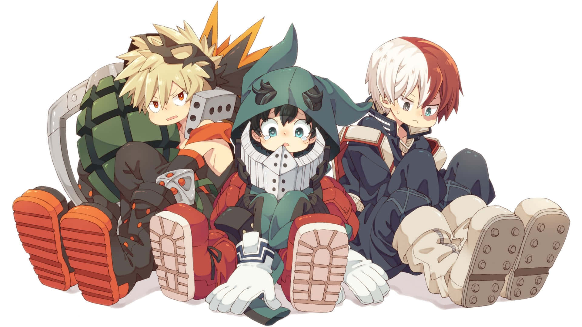 My Hero Academia, anime heroes, hero costumes, Full HD Desktop Wallpaper
