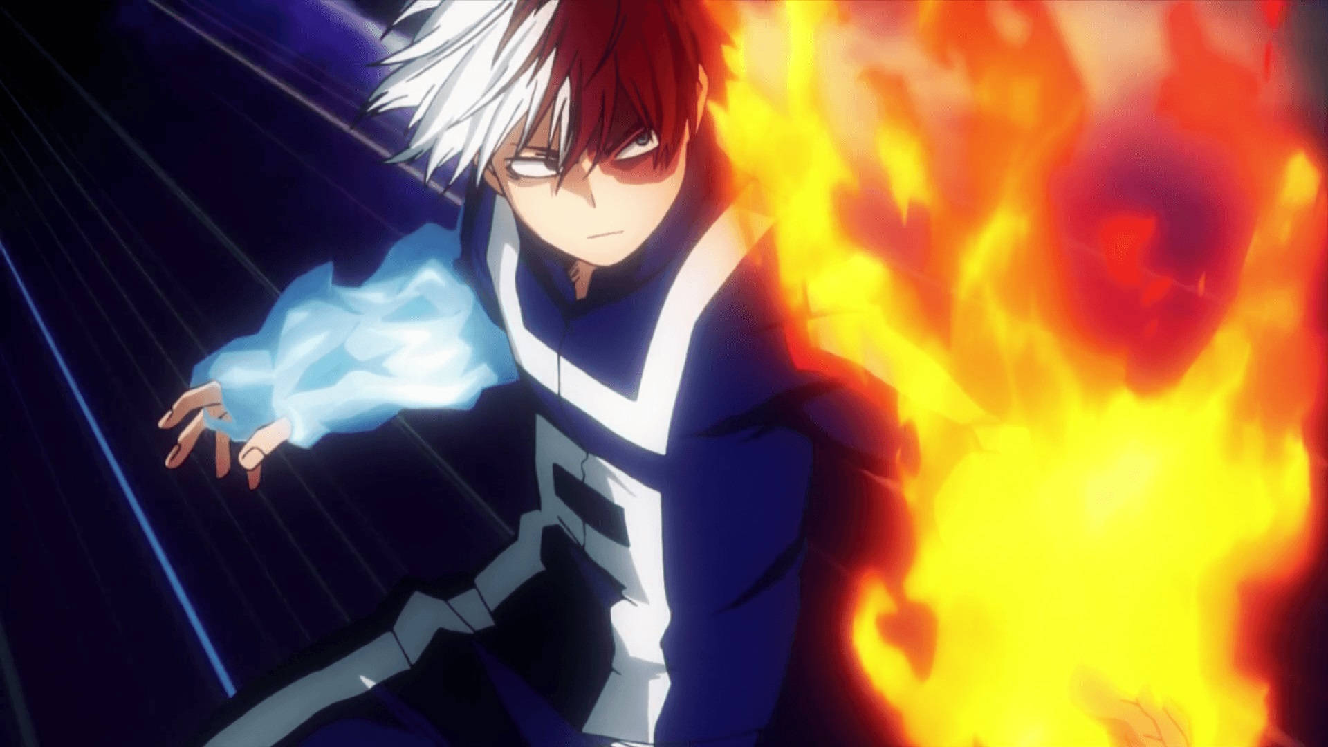 My Hero Academia, Todoroki, ice arm, Full HD Desktop Wallpaper