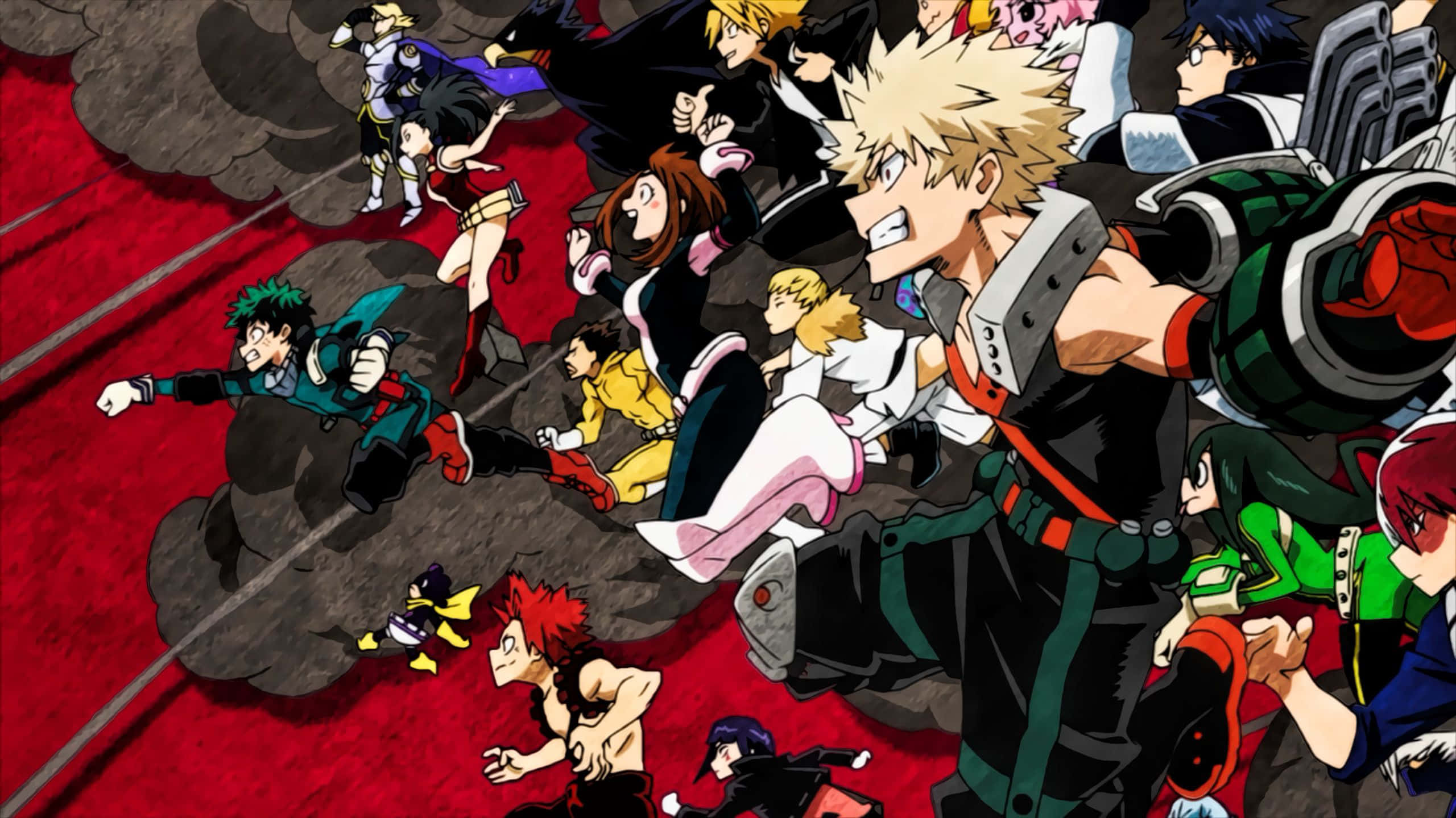 My Hero Academia, laptop, characters, 2K Desktop Wallpaper
