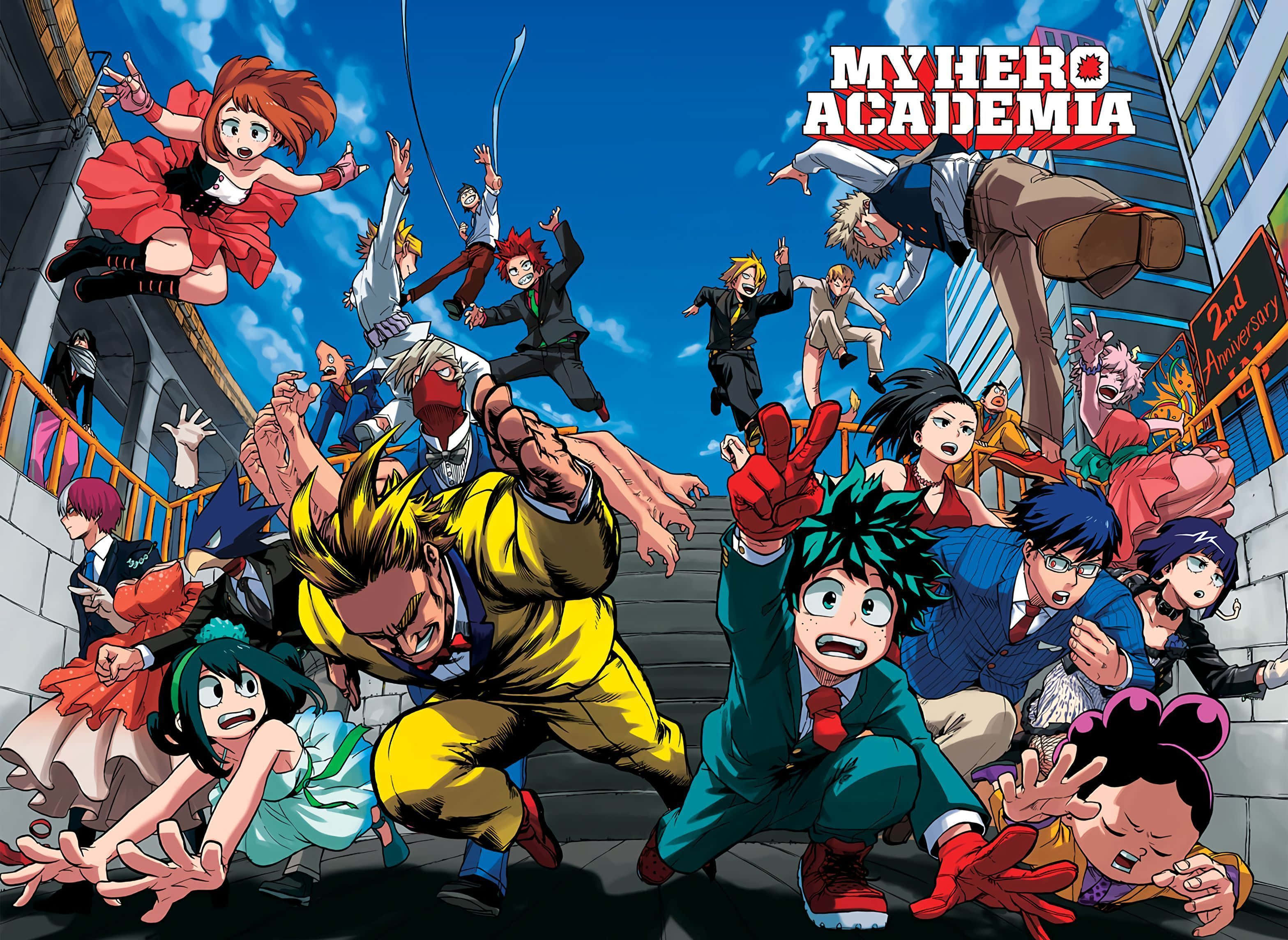 My Hero Academia, iPad, anime characters, 2K Desktop Wallpaper