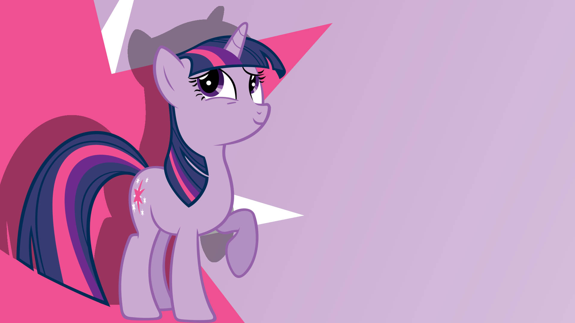 My Little Pony, purple pony, star cutie mark, Full HD Desktop Wallpaper
