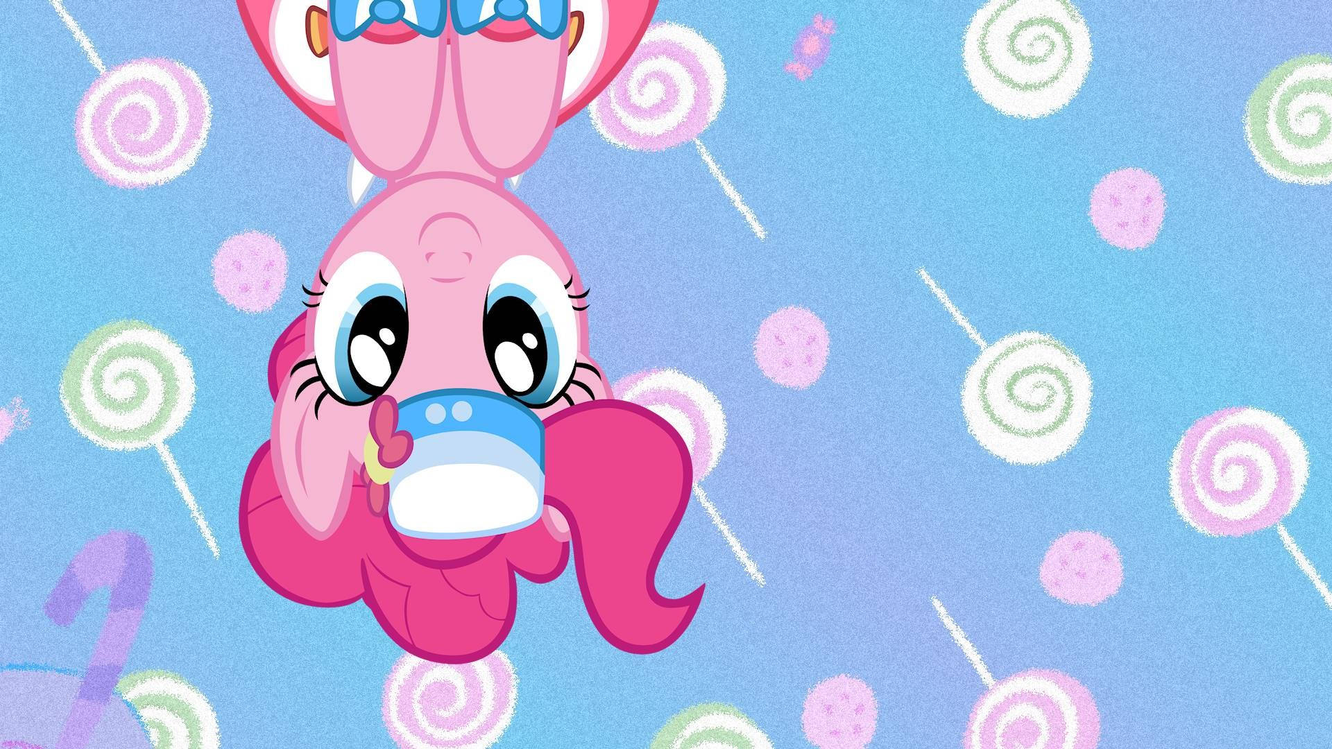 My Little Pony, pink cartoon pony, big eyes, Full HD Desktop Wallpaper