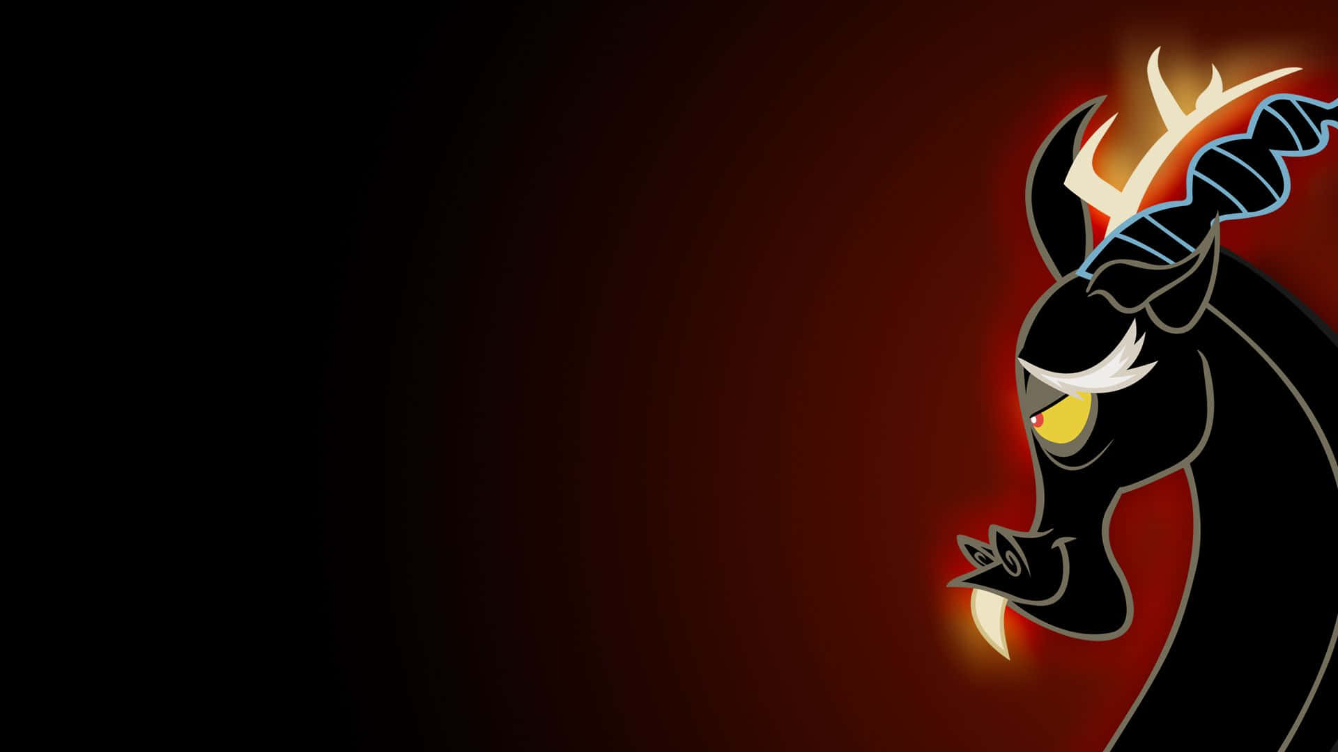 My Little Pony, black deer, glowing yellow eye, Full HD Desktop Wallpaper