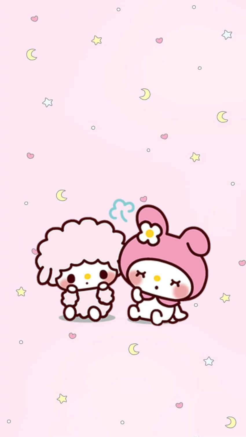 My Melody, pink aesthetic, stars, HD Phone Wallpaper