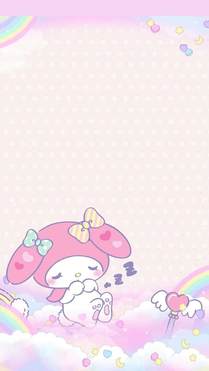 My Melody, pink ears, bows, HD Phone Wallpaper