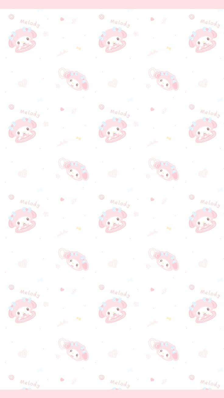My Melody, cute Melody characters, hearts, HD Phone Wallpaper
