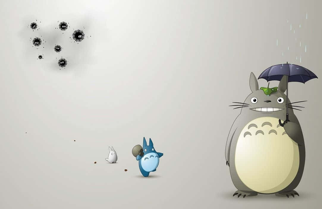 My neighbor totoro, Totoro, blue Totoro, SD Desktop Wallpaper
