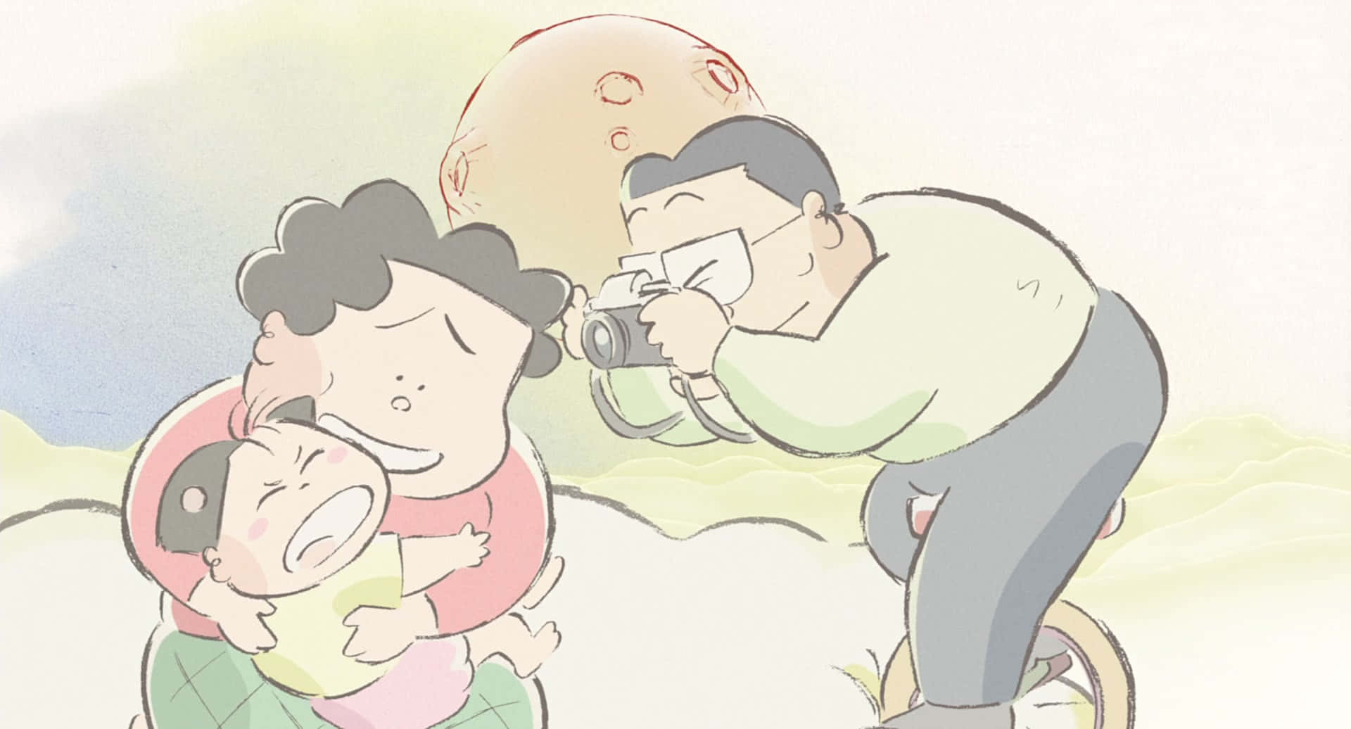 My Neighbors The Yamadas, father, child, Full HD Desktop Wallpaper