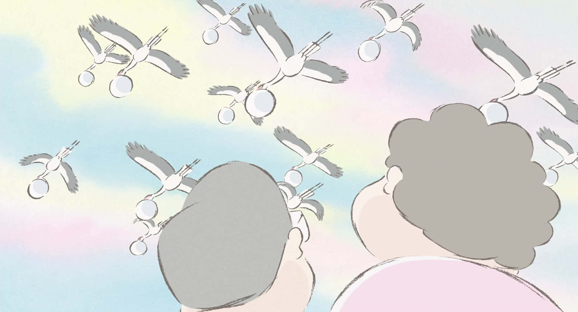 My Neighbors The Yamadas, storks, eggs, Full HD Desktop Wallpaper
