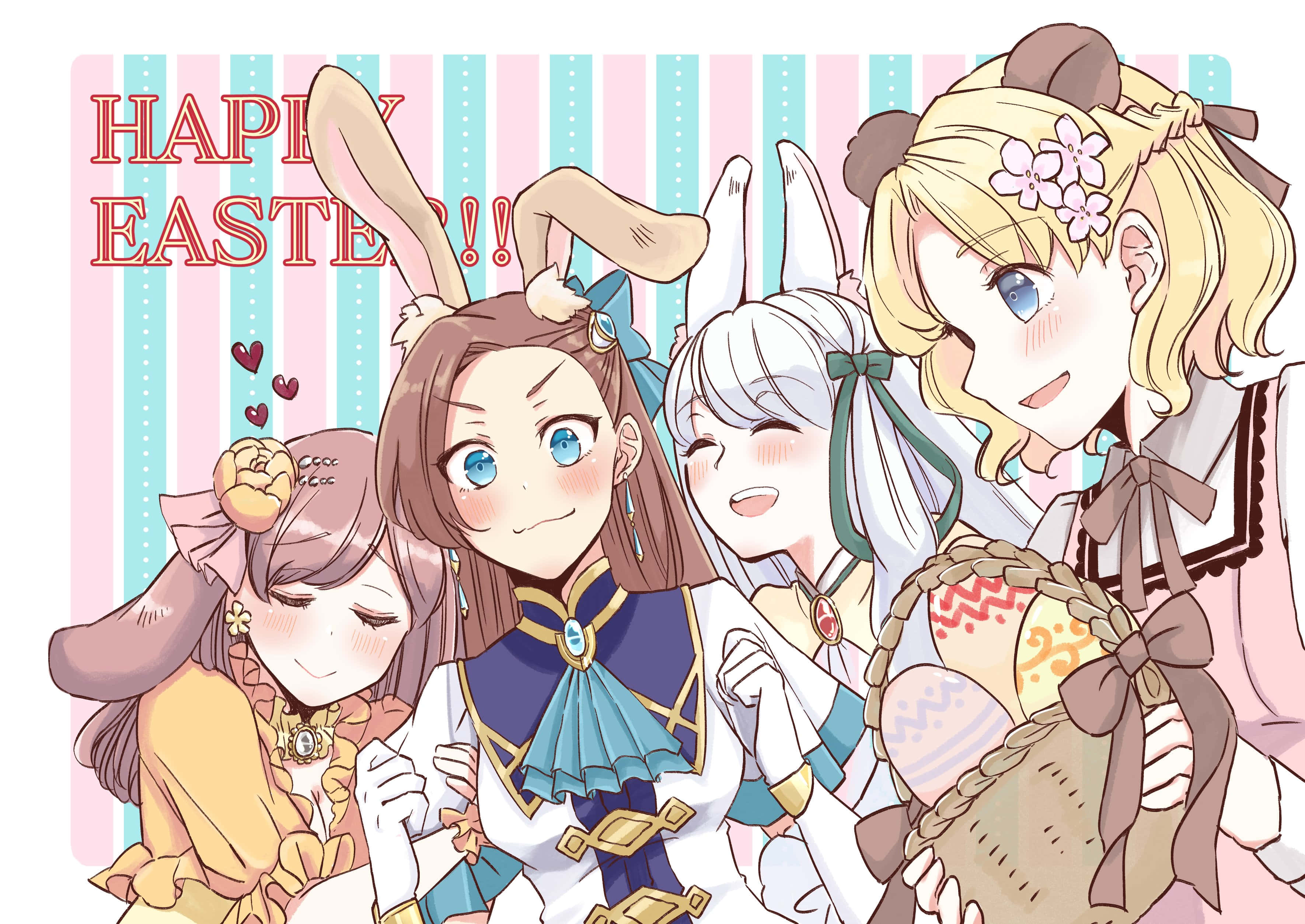 My Next Life As A Villainess All Routes Lead To Doom, bunny ears, Easter outfits, 2K Desktop Wallpaper