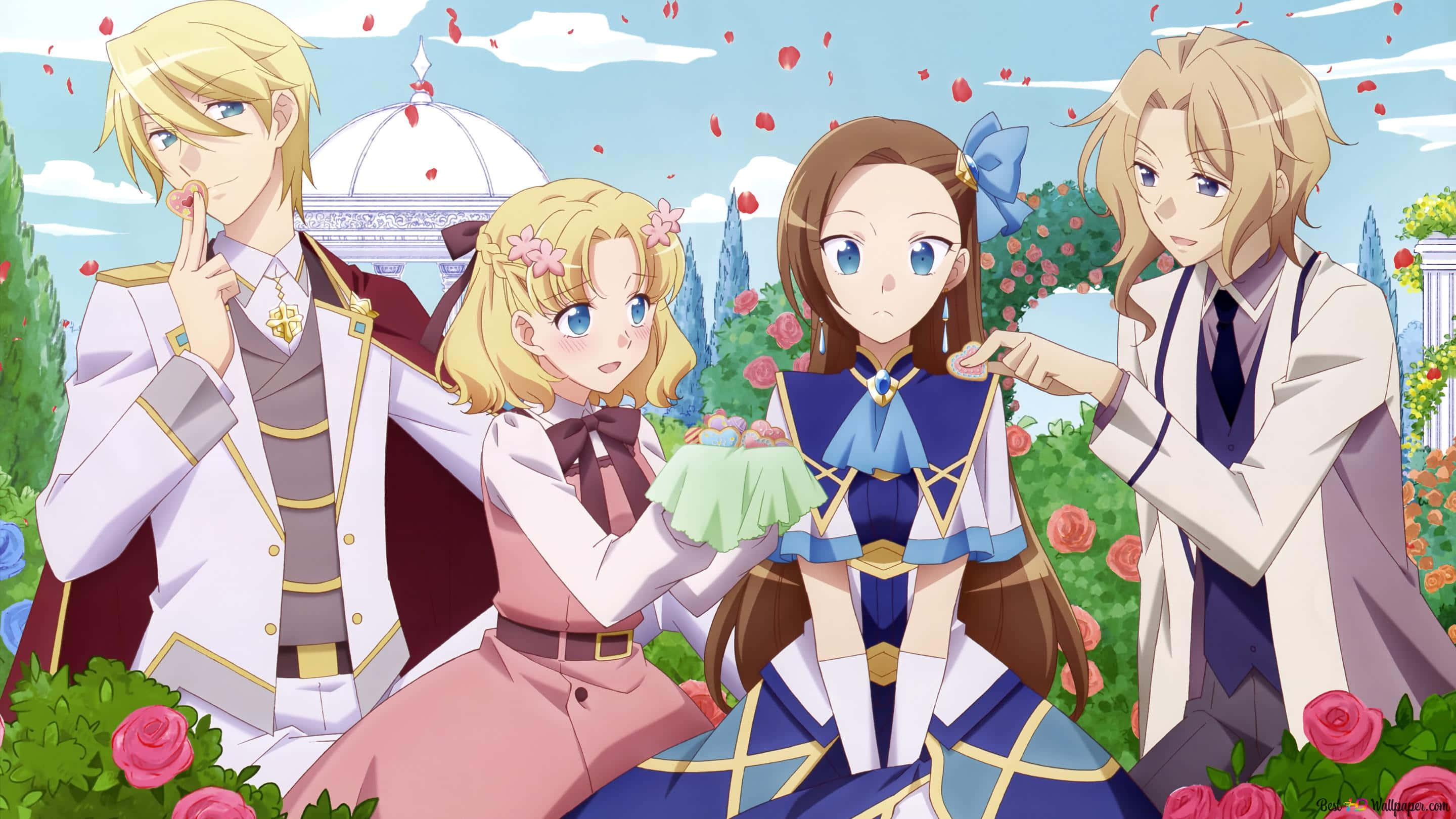 My Next Life As A Villainess All Routes Lead To Doom, rose garden, blue sky, 2K Desktop Wallpaper