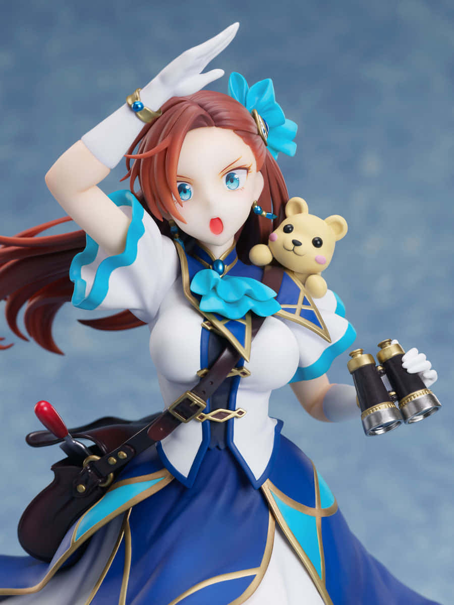 My Next Life As A Villainess All Routes Lead To Doom, red-haired girl, blue and white outfit, SD Phone Wallpaper