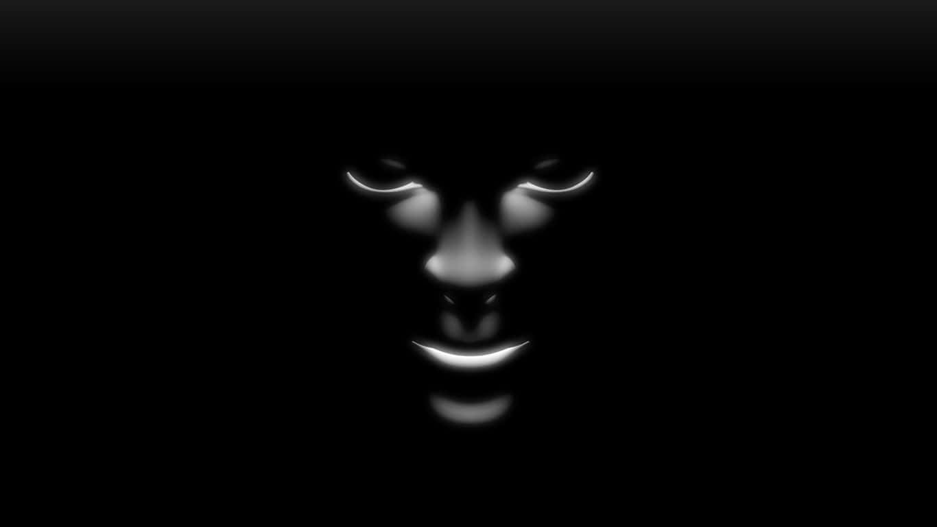 Mysterious, 1366 x 768, glowing face, HD Desktop Wallpaper