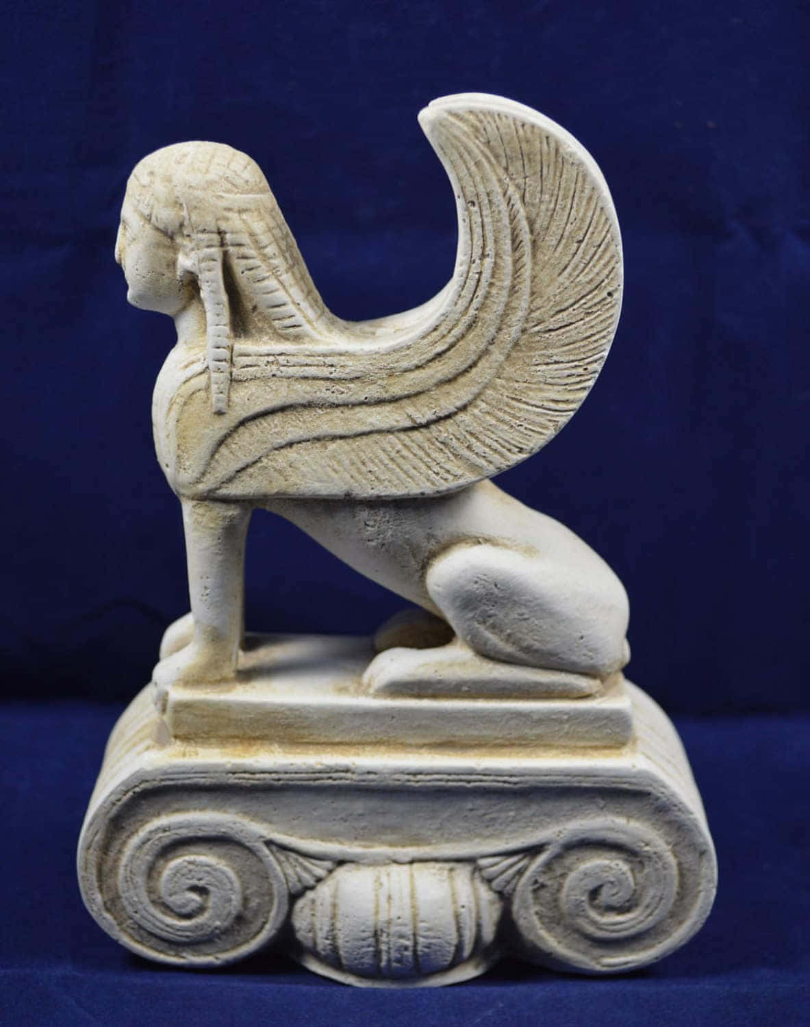 mystical artifacts, cream-colored sphinx statue, human head, HD Phone Wallpaper