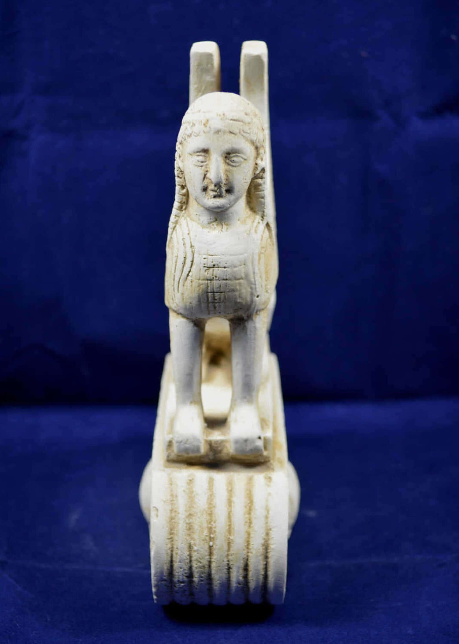 mystical artifacts, white stone sphinx sculpture, detailed facial features, Full HD Phone Wallpaper