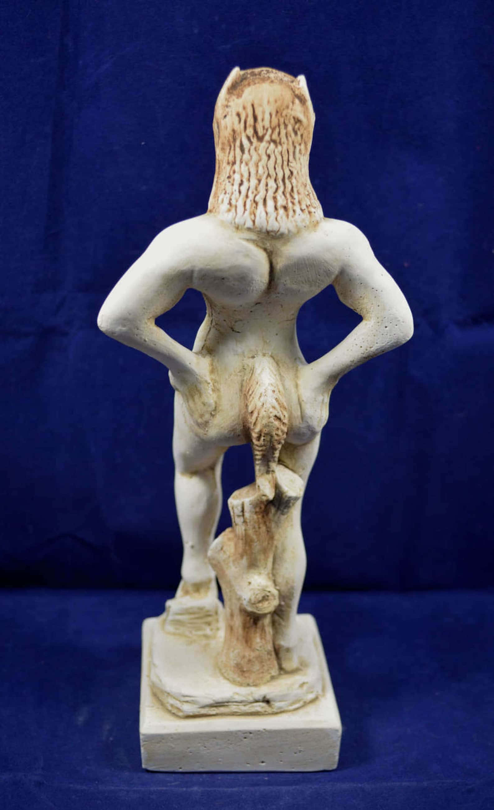 mystical artifacts, white plaster statue, muscular centaur, 2K Phone Wallpaper