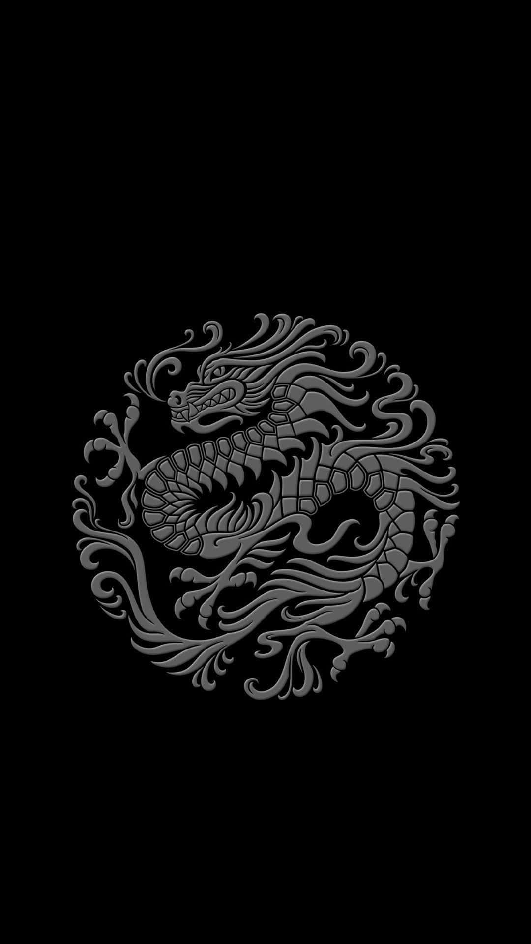 Mystical Dragon, gray dragon, flowing mane, Full HD Phone Wallpaper