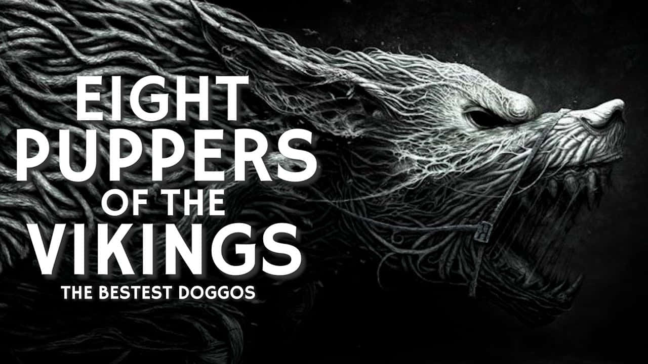 Mythical Wolf, moonlight, tangled ropes, HD Desktop Wallpaper