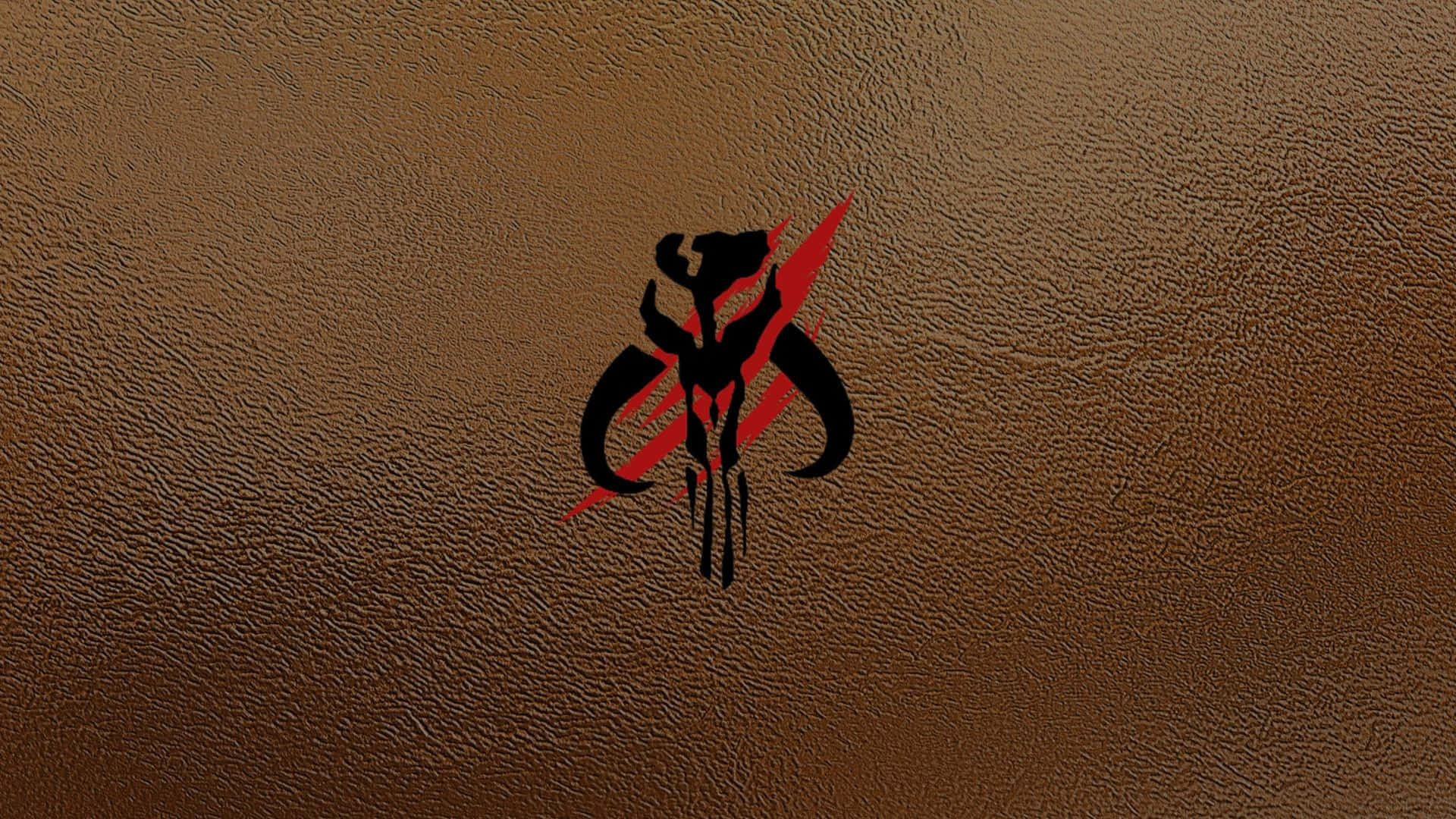 Mythosaur, black and red stylized skull logo, curved horns, Full HD Desktop Wallpaper