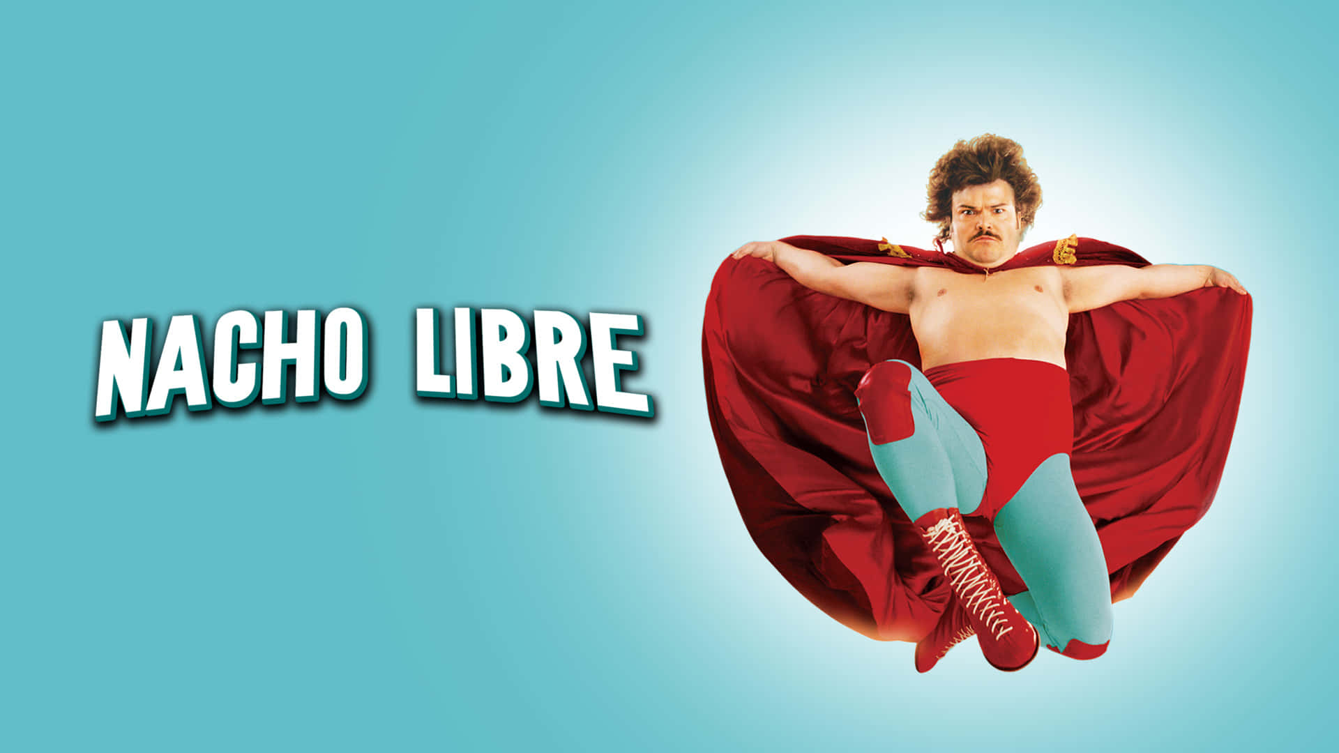 Nacho Libre, red superhero costume, blue tights, Full HD Desktop Wallpaper