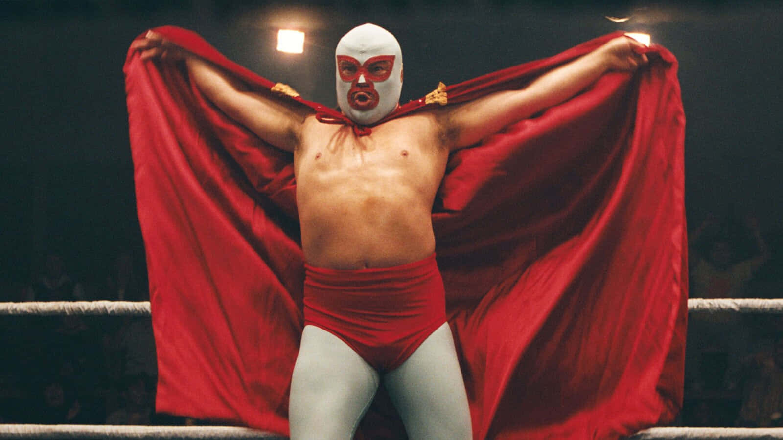 Nacho Libre, red trunks, cape, HD Desktop Wallpaper