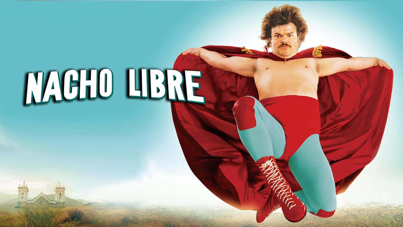 Nacho Libre, red cape, blue tights, HD Desktop Wallpaper