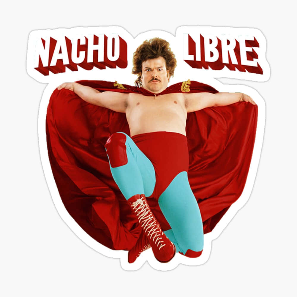 Nacho Libre, red cape, blue tights, SD Desktop Wallpaper