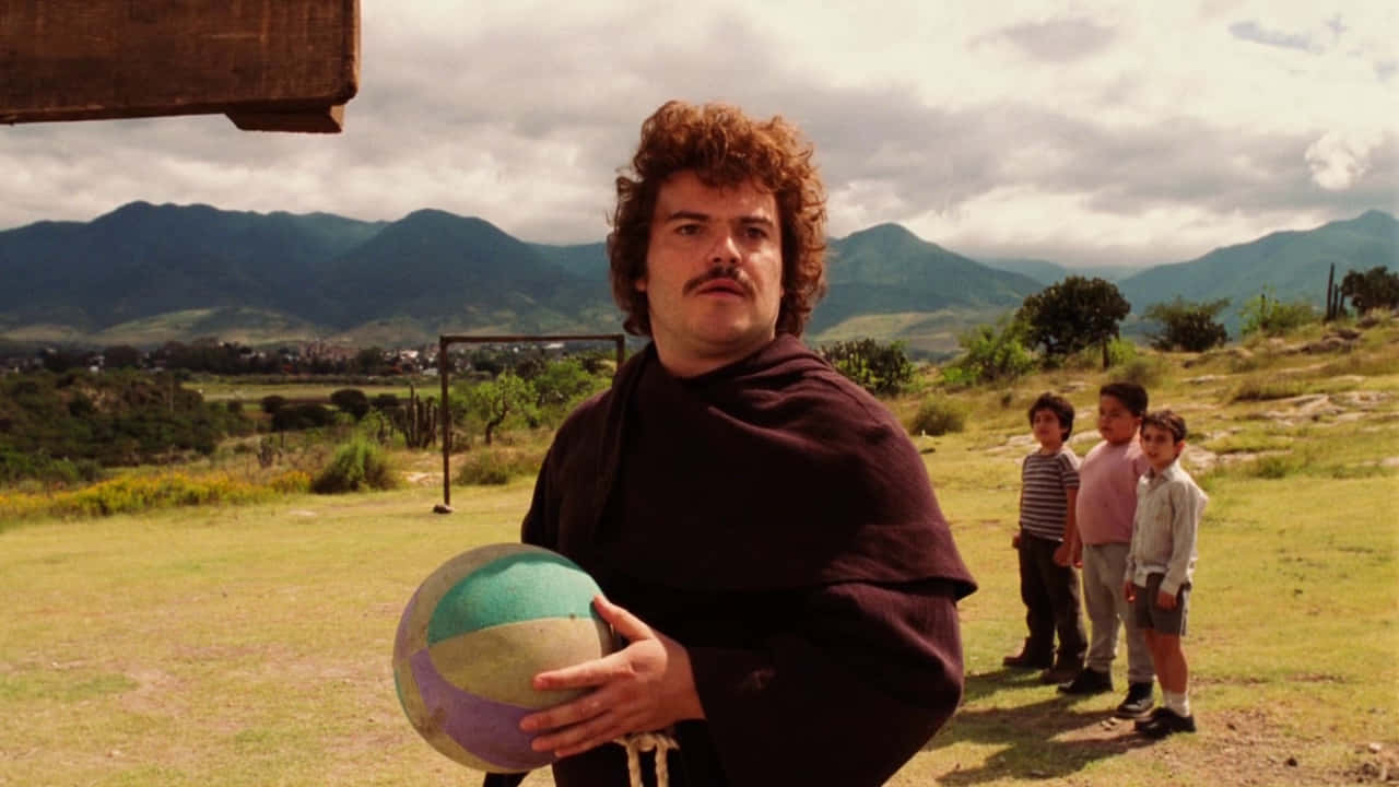 Nacho Libre, playground scene, dark robe, HD Desktop Wallpaper