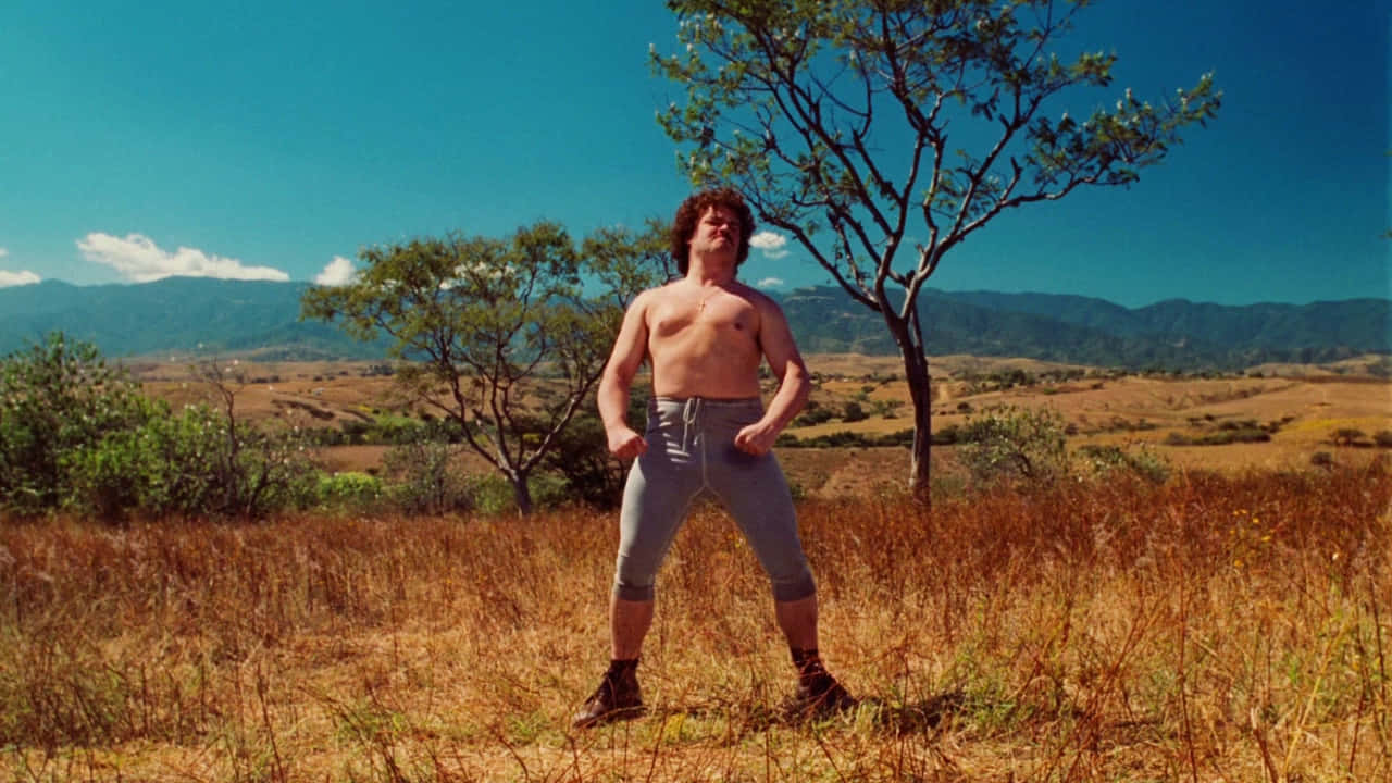 Nacho Libre, stancein field, grey capri pants, HD Desktop Wallpaper
