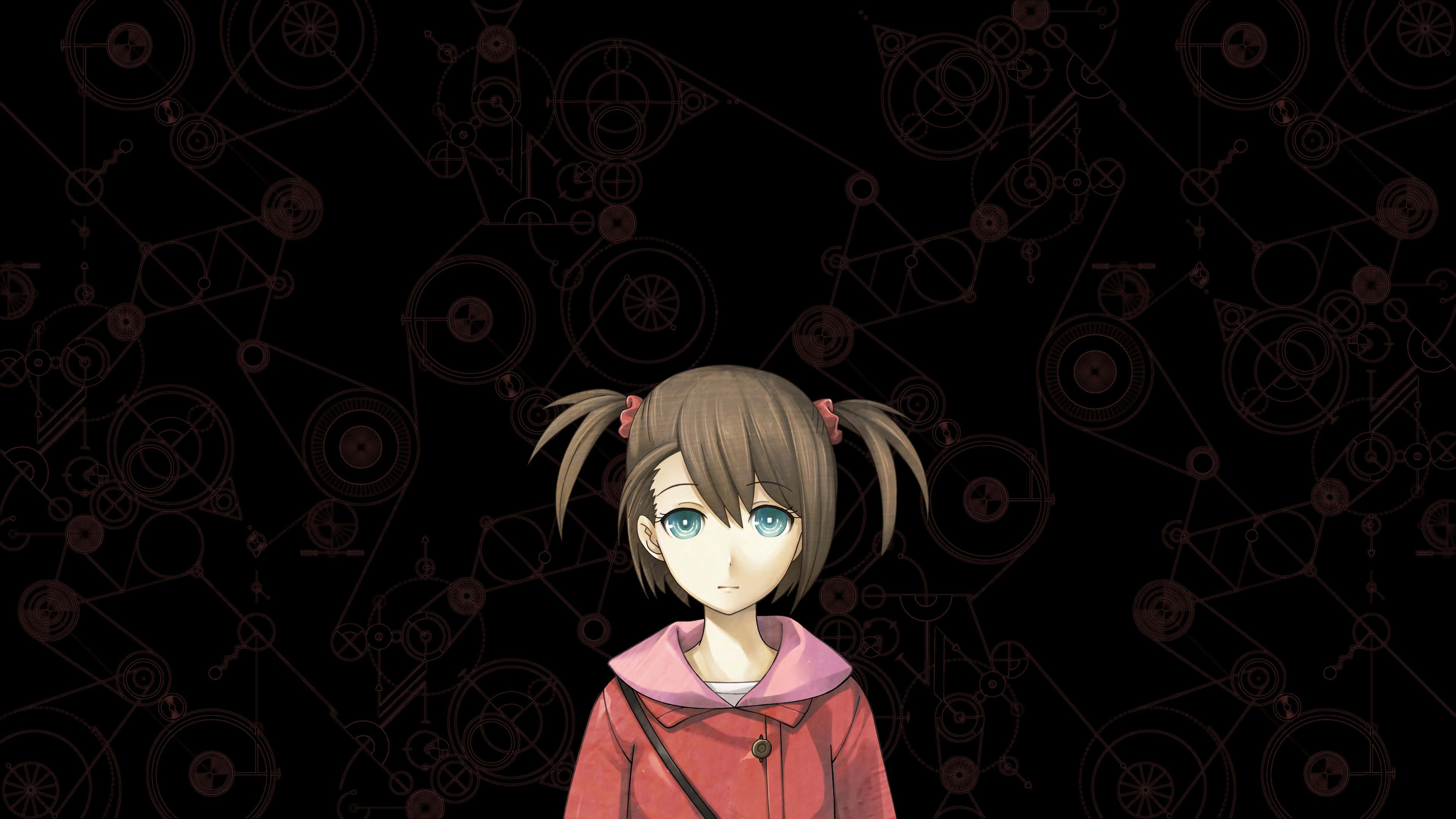 Nae Tennouji, blue eyes, brown pigtails, 4K Desktop Wallpaper