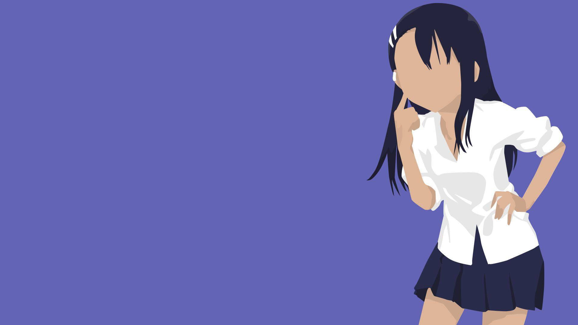 Nagatoro, white shirt, dark skirt, Full HD Desktop Wallpaper