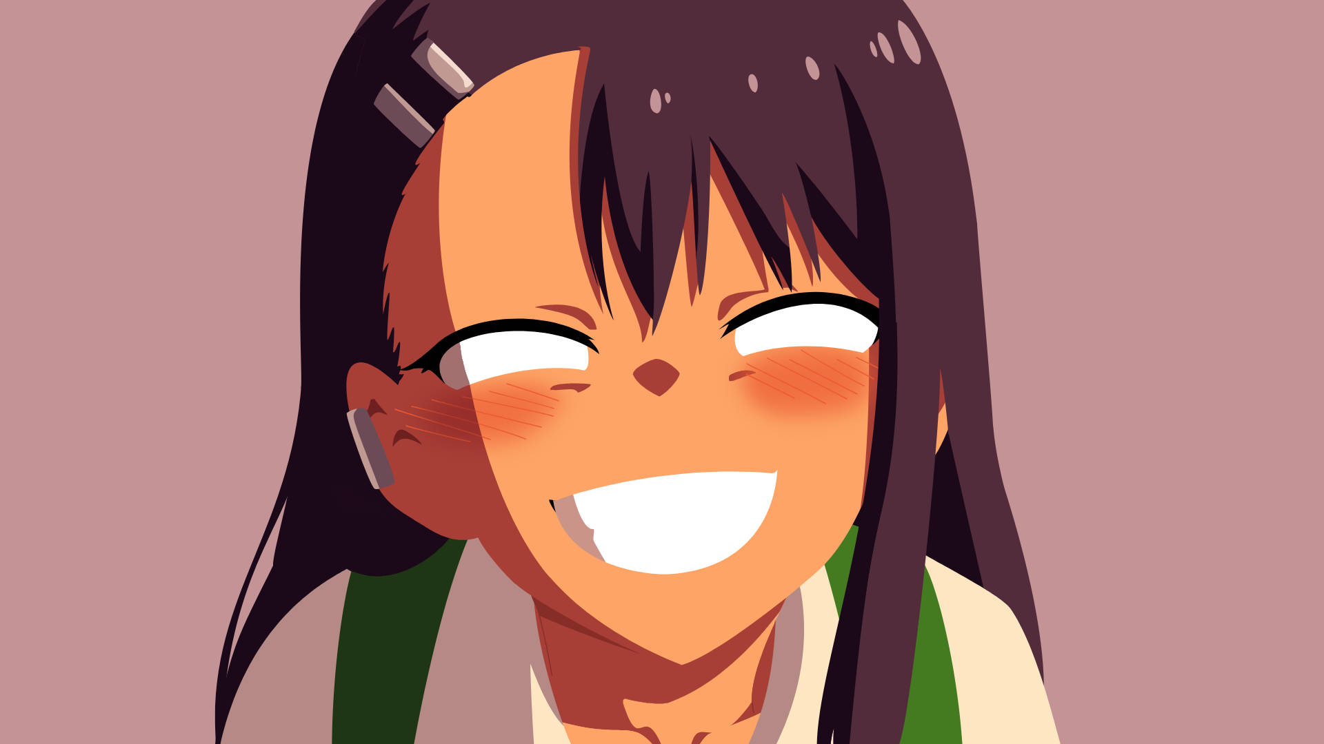 Nagatoro, dark hair, blush cheeks, Full HD Desktop Wallpaper