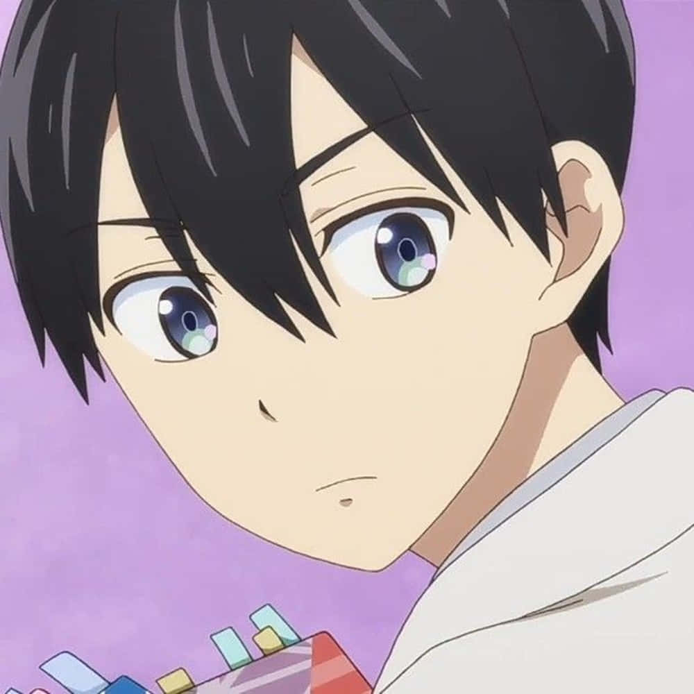 Nagi Umino, anime boy, wide blue eyes, SD Desktop Wallpaper