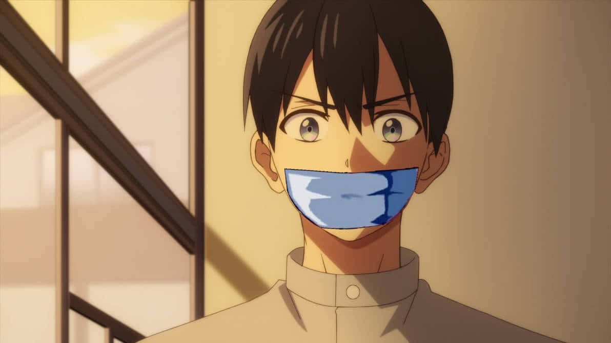 Nagi Umino, dark hair, blue mask, SD Desktop Wallpaper