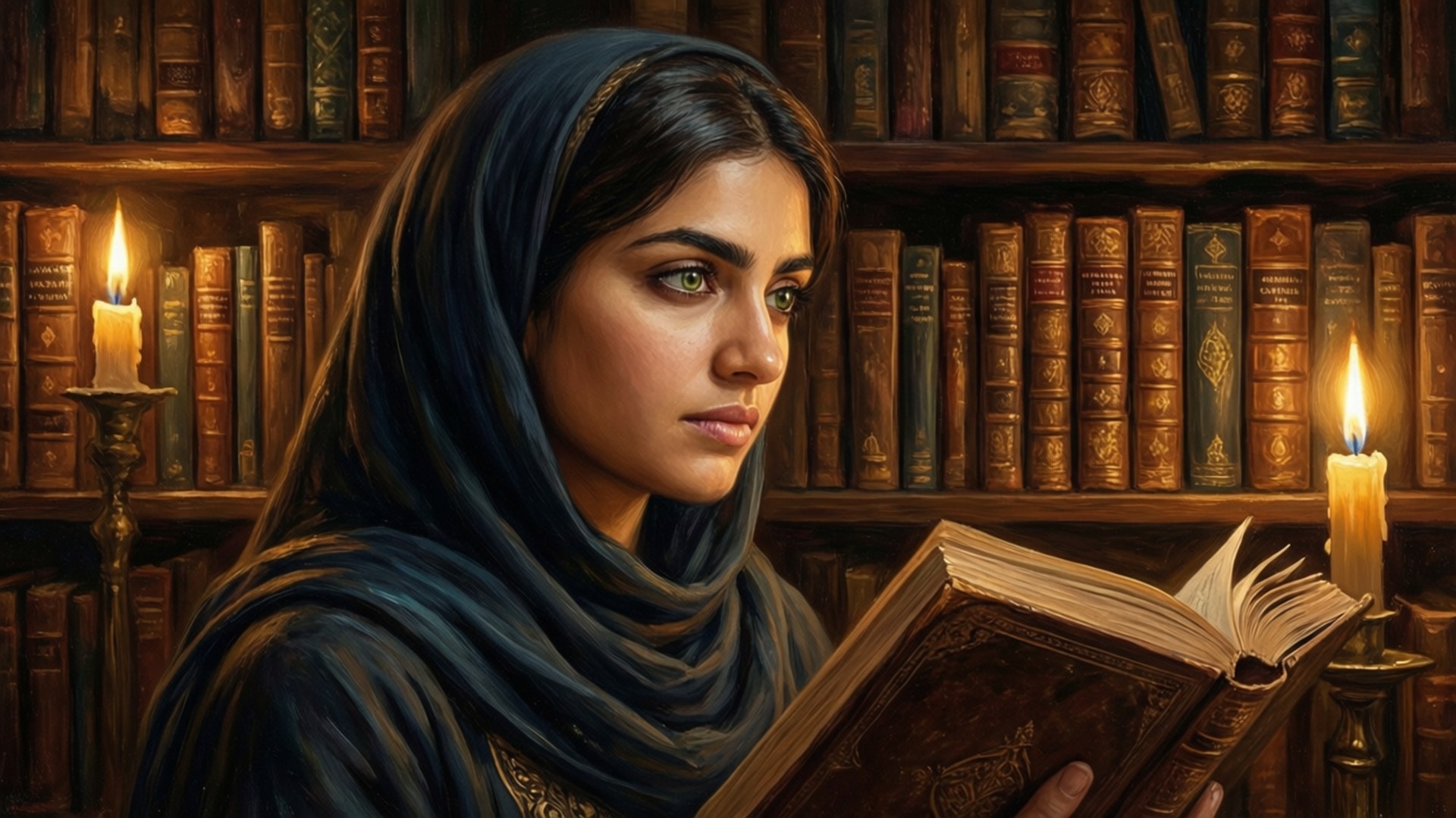 Nahida, grand library, book, Full HD Desktop Wallpaper