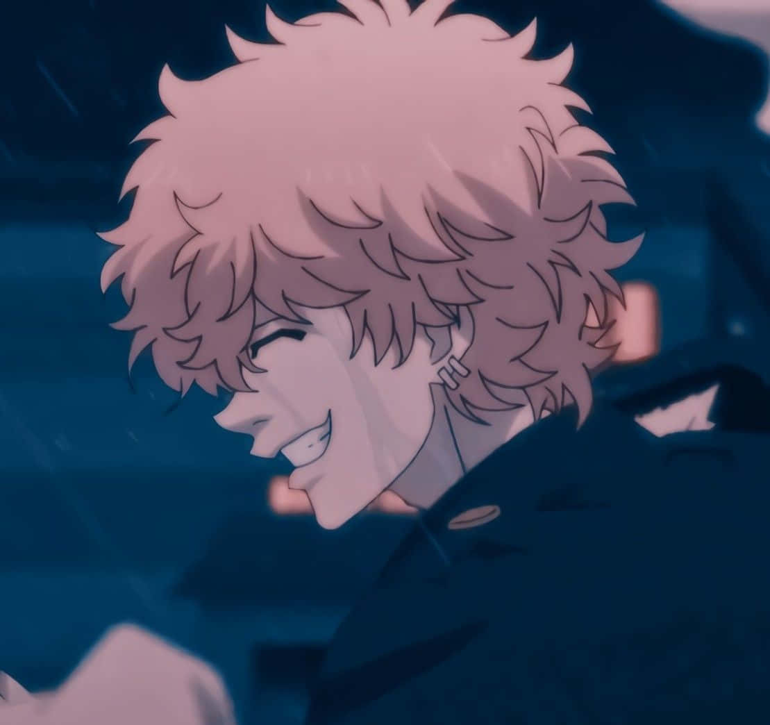 Nahoya Kawata, spiky pink hair, rainy night scene, SD Desktop Wallpaper
