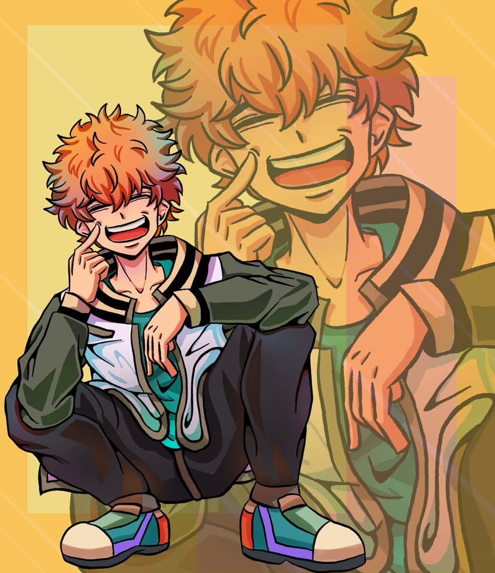 Nahoya Kawata, spiky orange hair, anime boys, SD Phone Wallpaper