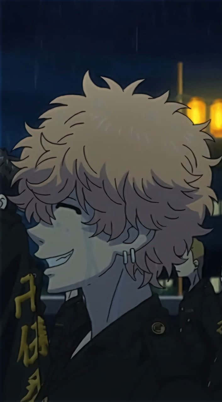 Nahoya Kawata, spiky blonde hair, rain, SD Phone Wallpaper