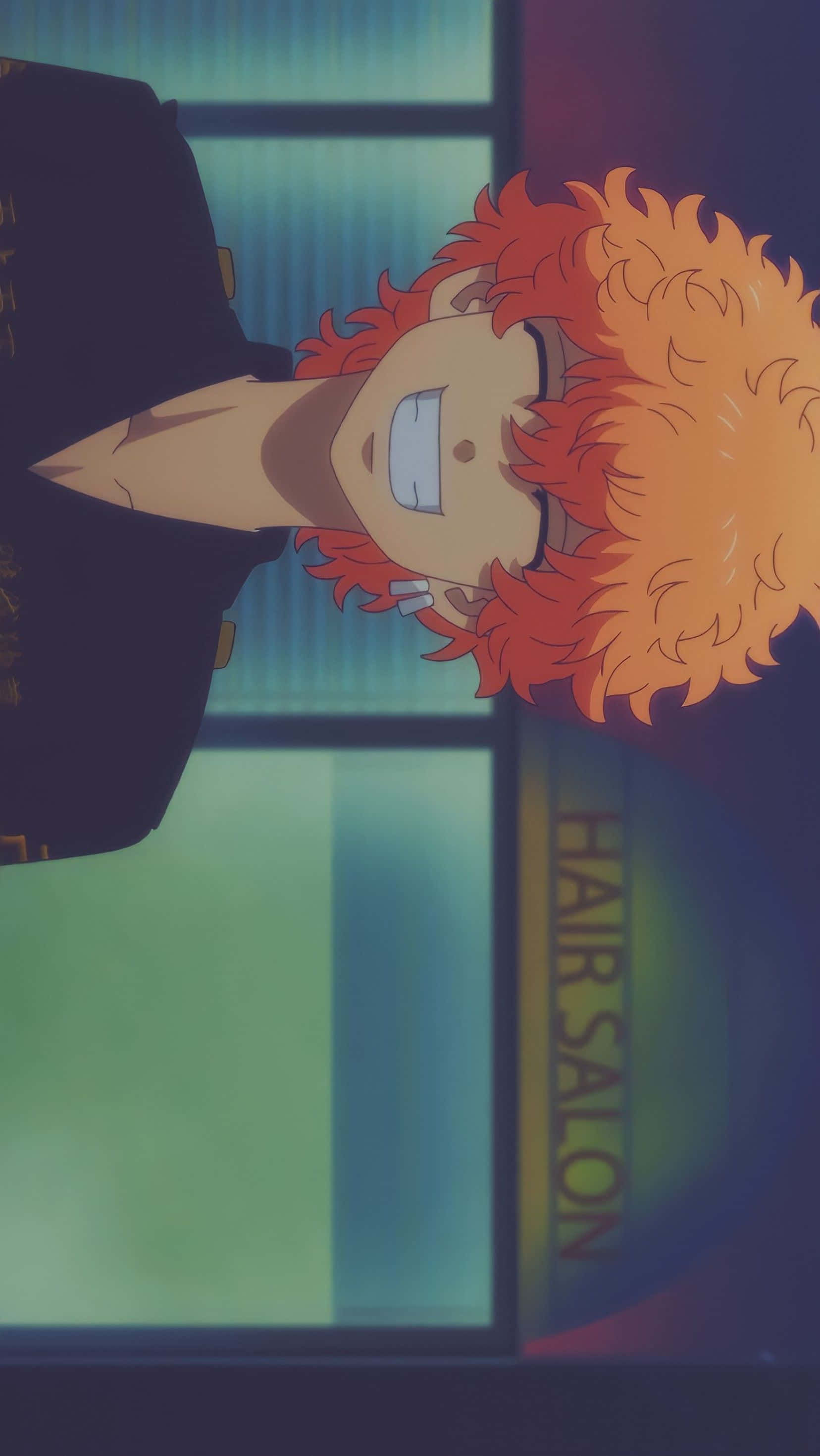 Nahoya Kawata, spiky orange hair, hair salon, 2K Phone Wallpaper